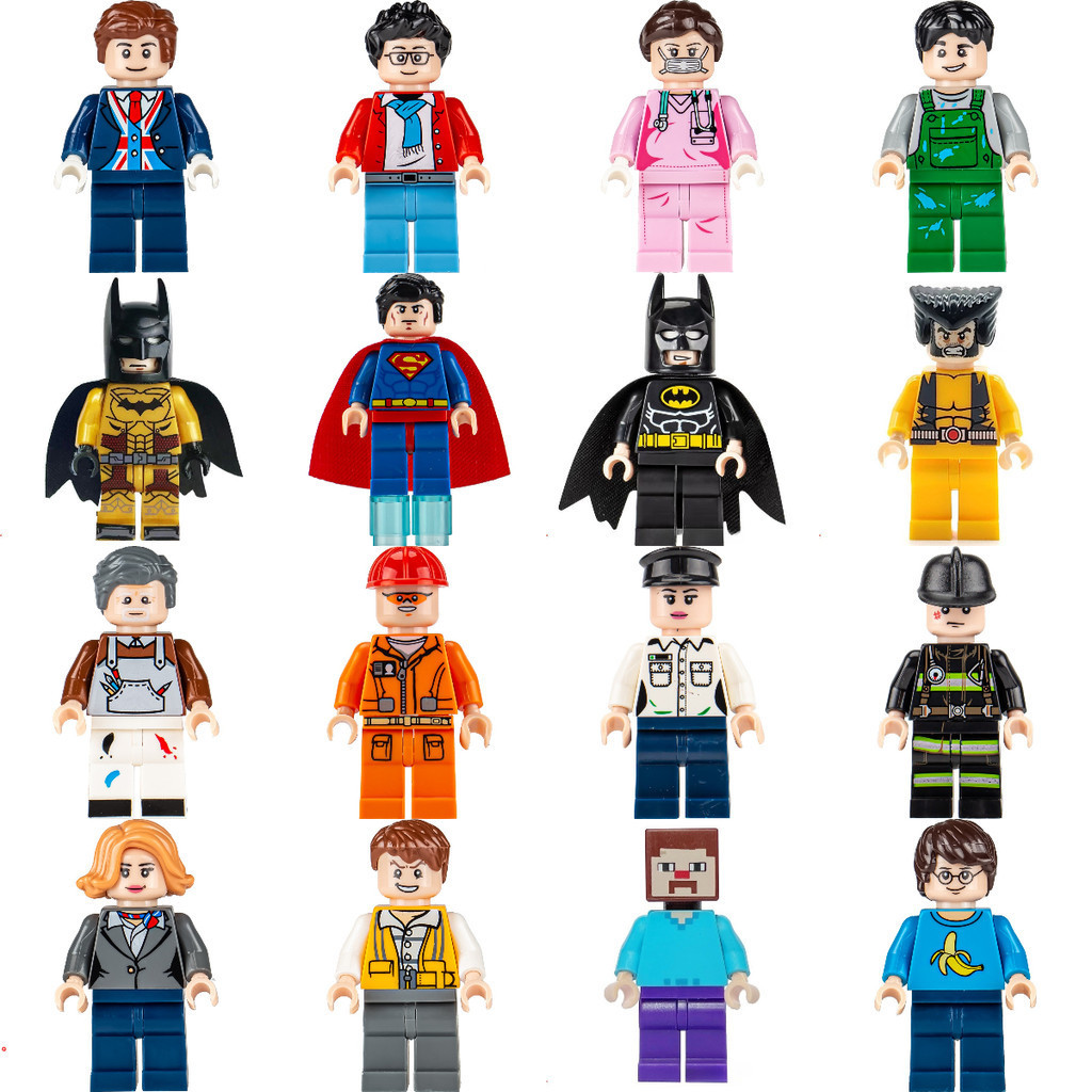 Blocos de construção de bonecos de ação brinquedos infantis