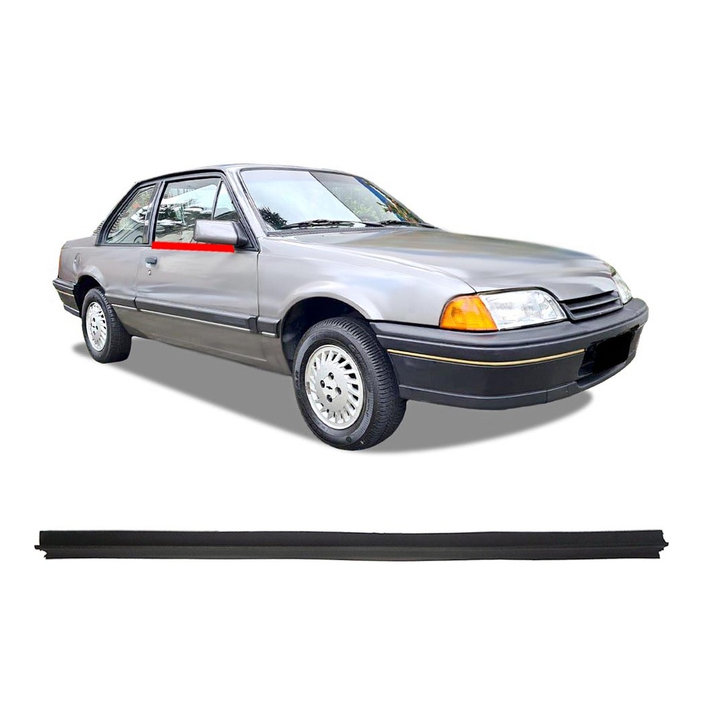 Borracha Pestana Externa Porta Esquerda ou Direita Chevrolet Monza 1983 a 1996 Borrachauto