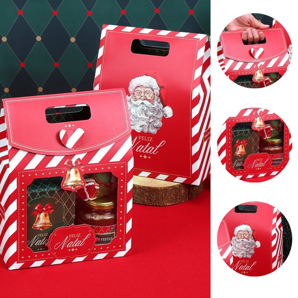 10 SACOLA NATAL COM VISOR MÉDIA VINTAGE 5129 ( JANGO NATAL 2025 )