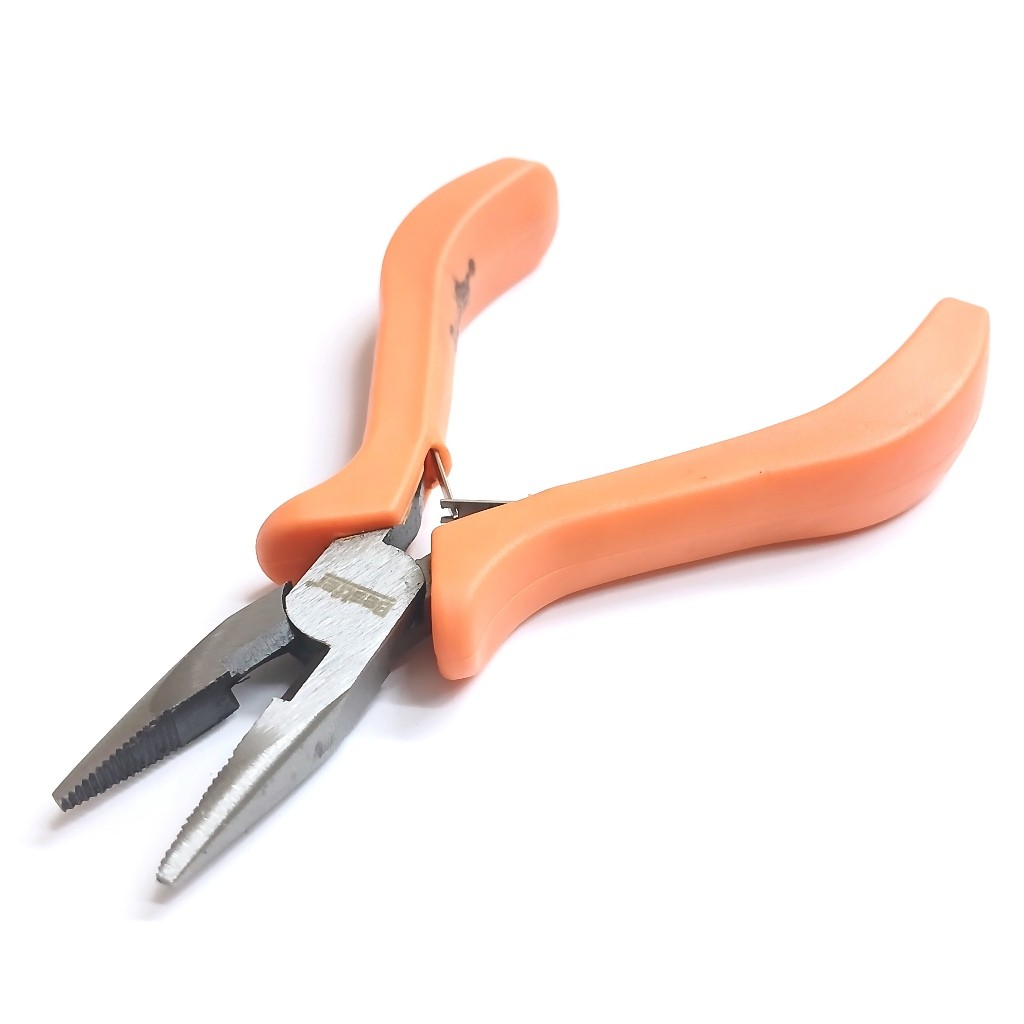 Alicate Ourives Meia Cana Com Corte Aço Bijou 115mm C Mola