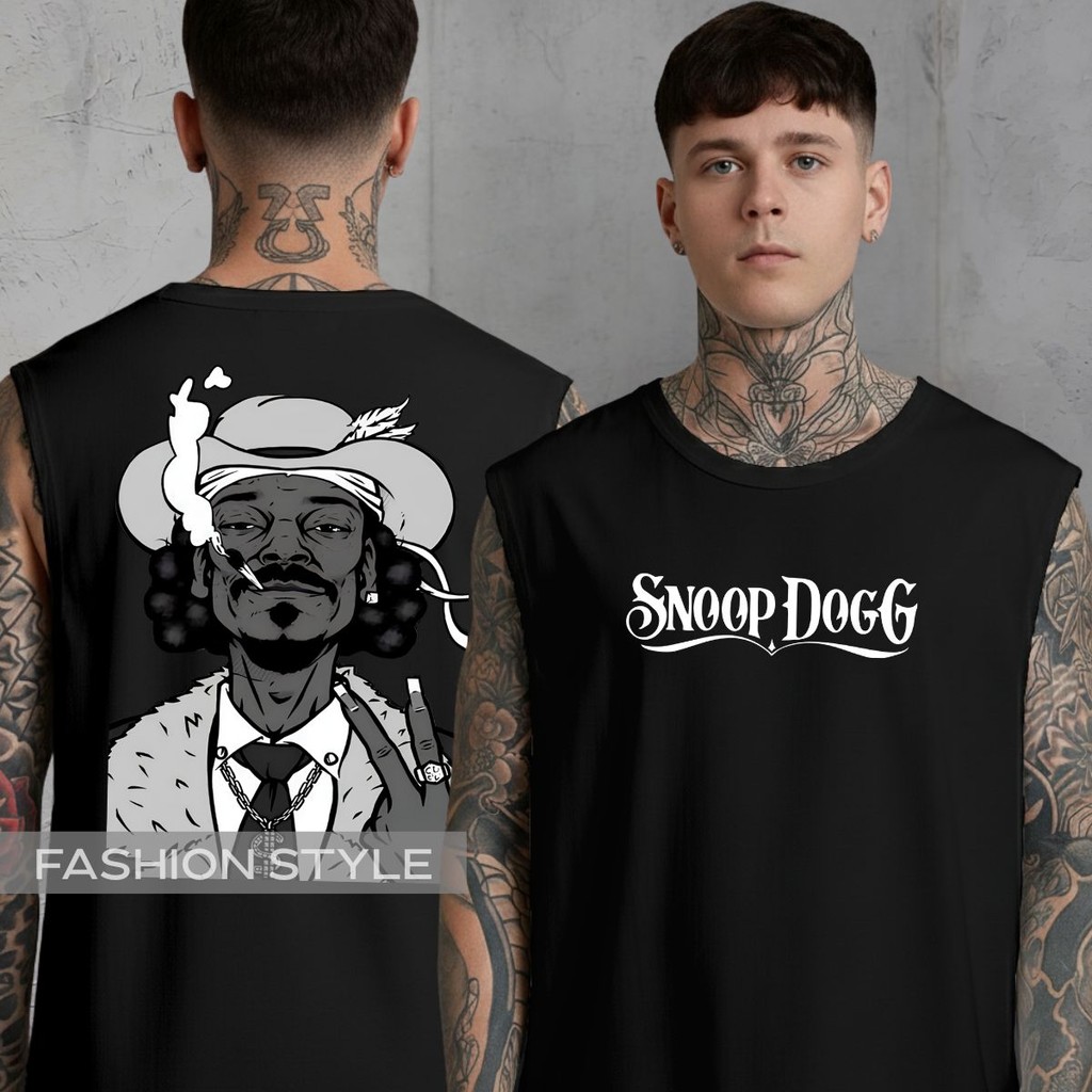 Regata Oversized Snoop Dogg Estilo West Coast Vibe Rap Americano Visual Autêntico Ruas Regata Machão Blusa Cavada