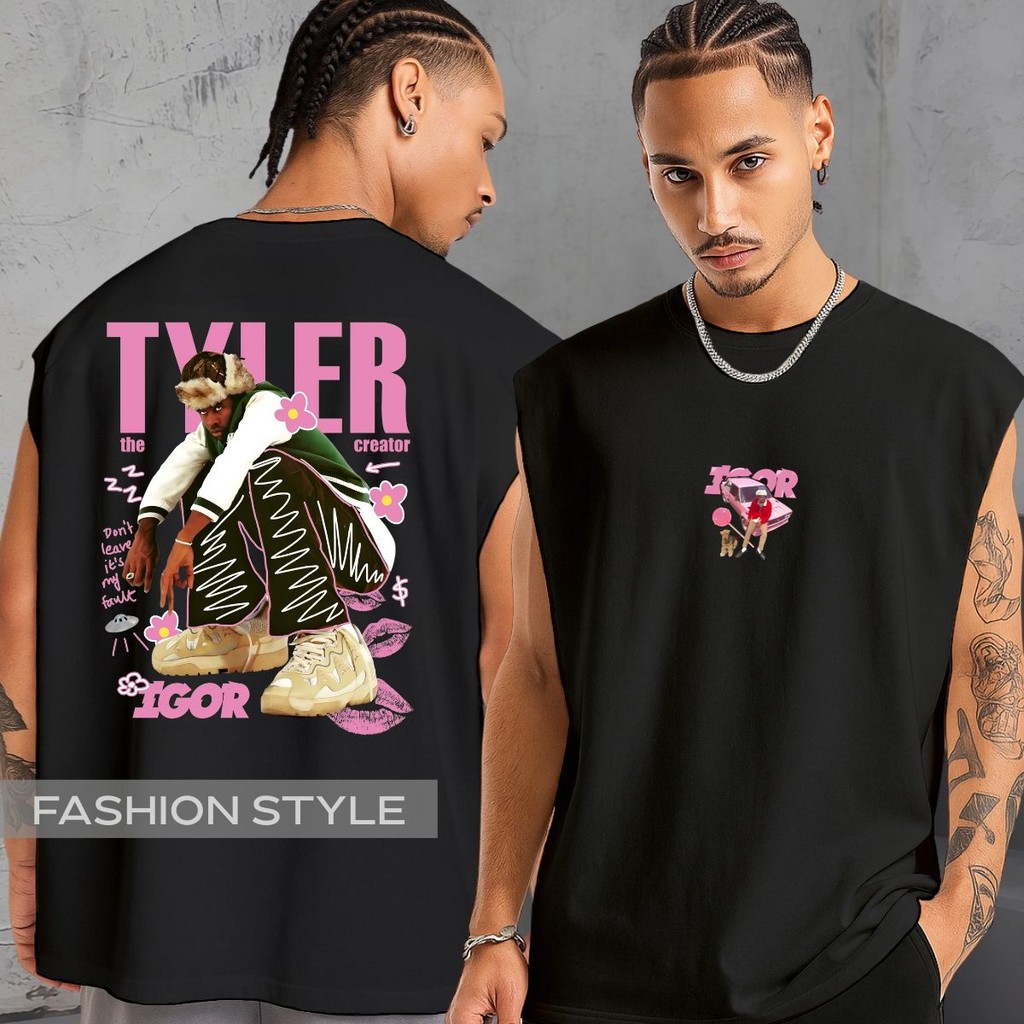 Regata Oversized Tyler The Creator Rapper Chromakopia Igor Tour Tumblr Regata Machão Blusa Cavada