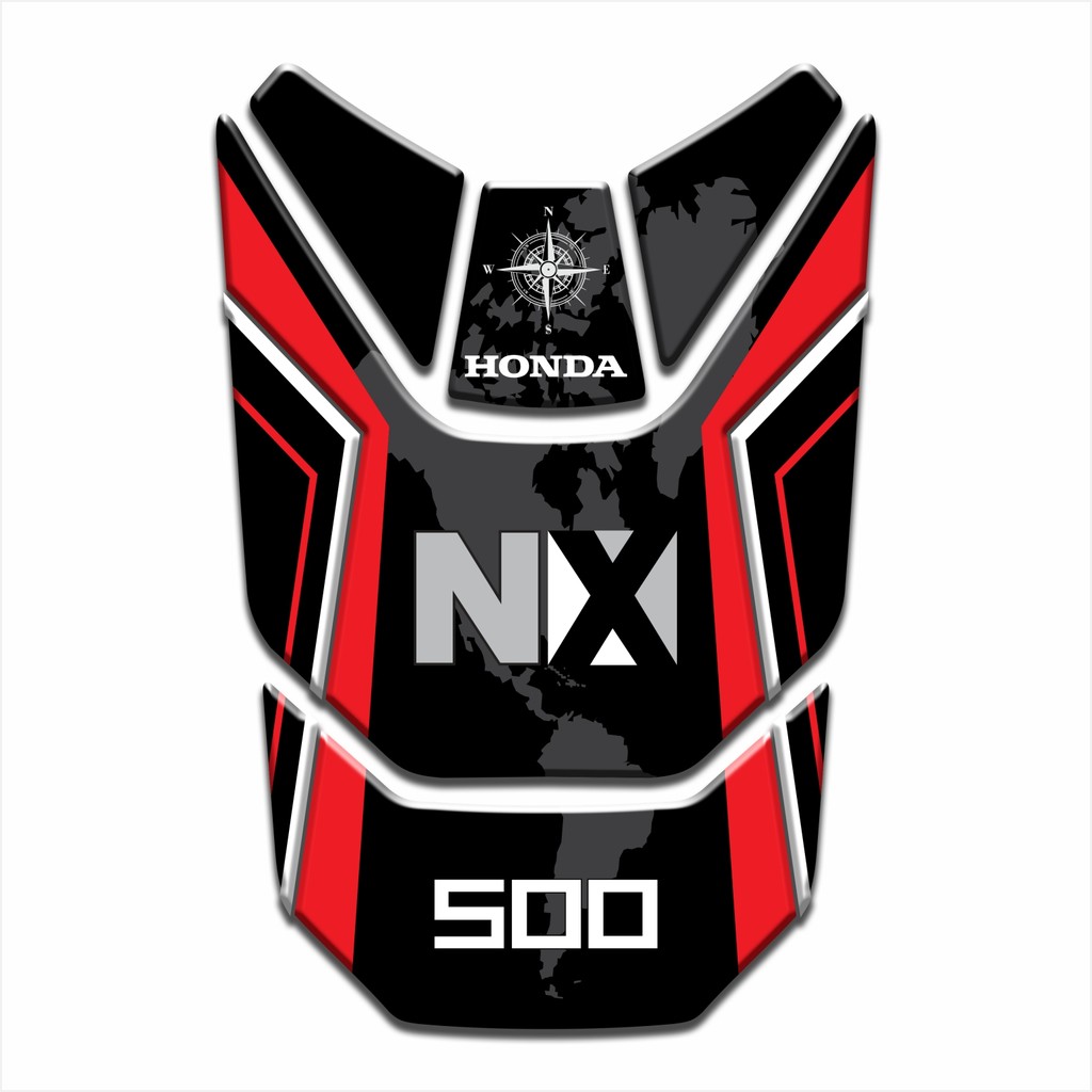 Adesivo Protetor Tanque Tankpad 3d Resinado para Moto Nova Honda NX 500 MS087