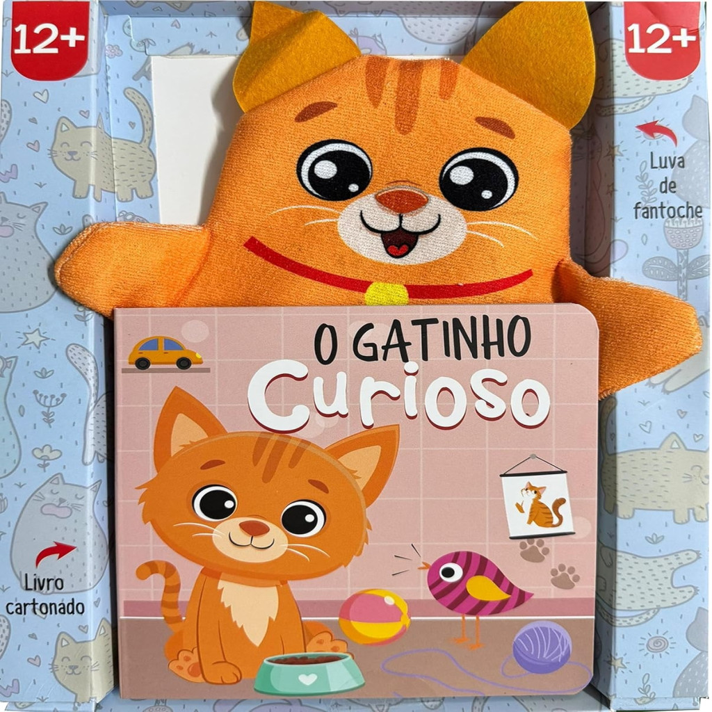 O Gatinho Curioso - Livro Fantoche autor Editora Pé da Letra