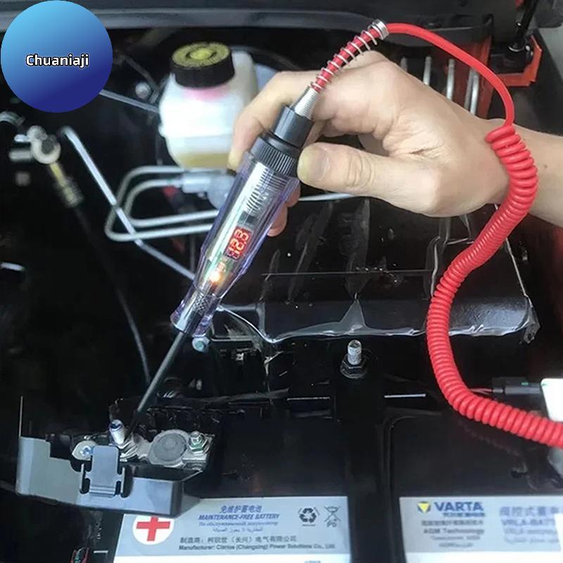 Chuaniaji DC3-72V Testador De Circuito De Tensão Tru Para Carro Caneta De Teste De Sonda LED Com Display Digital De Volt