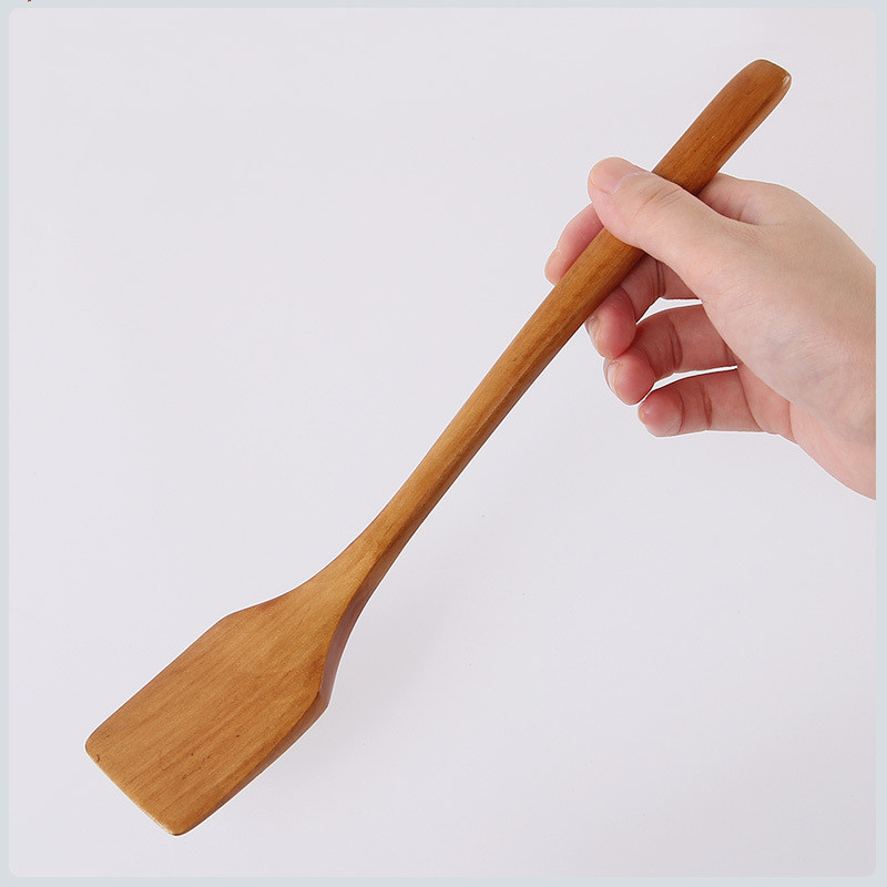 Mini espátula antiaderente Pan espátula de madeira ovo frito bife tesoura espátula pequena colher de cozinha espátula ch