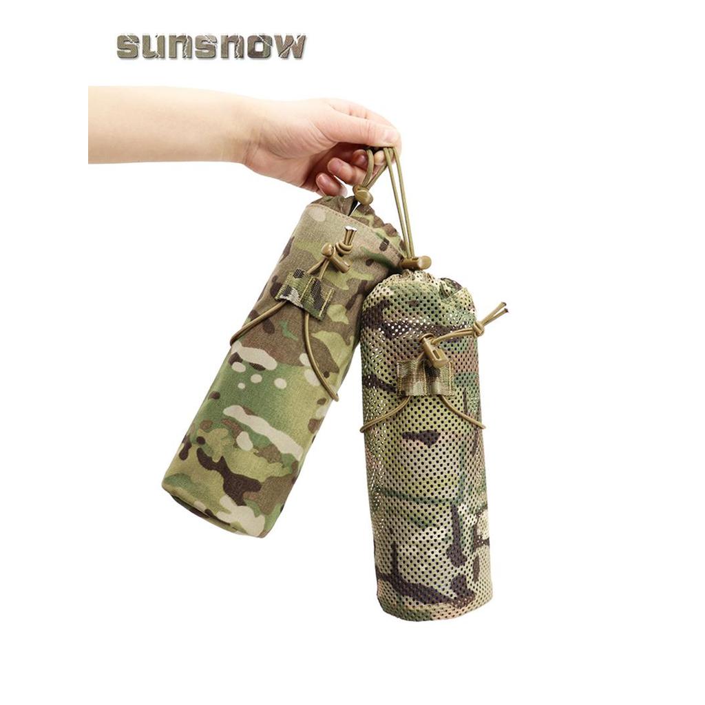 [Sun Snow Made] Ventilador militar MOLLE Bolsa para garrafa de água Capa para copo de água Capa para guarda-chuva Bolsa
