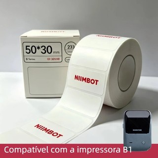 Bobina Etiqueta Térmica Adesiva 50x30mm para Impressora B1, Envios e E-commerce
