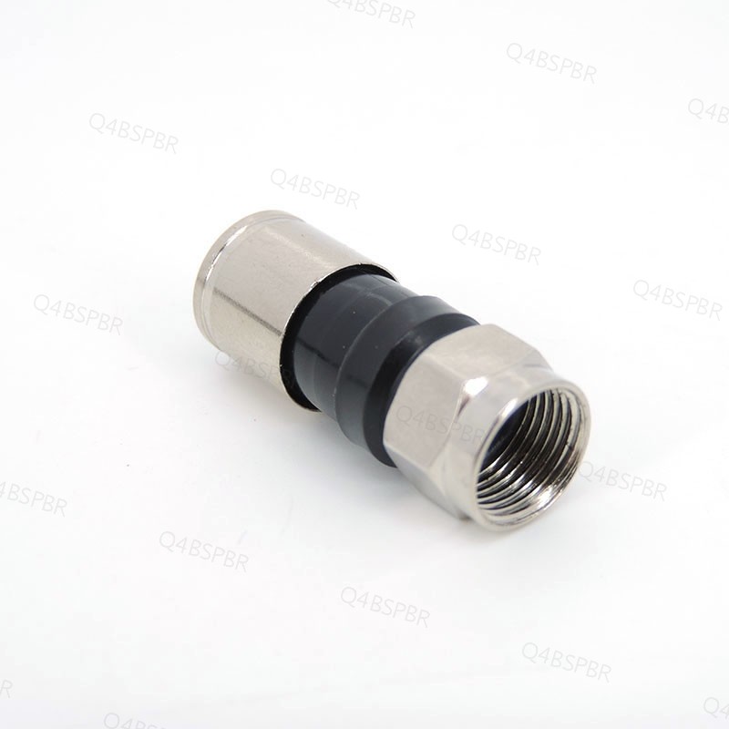 5/10 Pces RG6 F Tipo Compressão 2.7cm Snap Selo Plug Conector Para Céu Satélite Virgem Cabo Adaptador BR4B