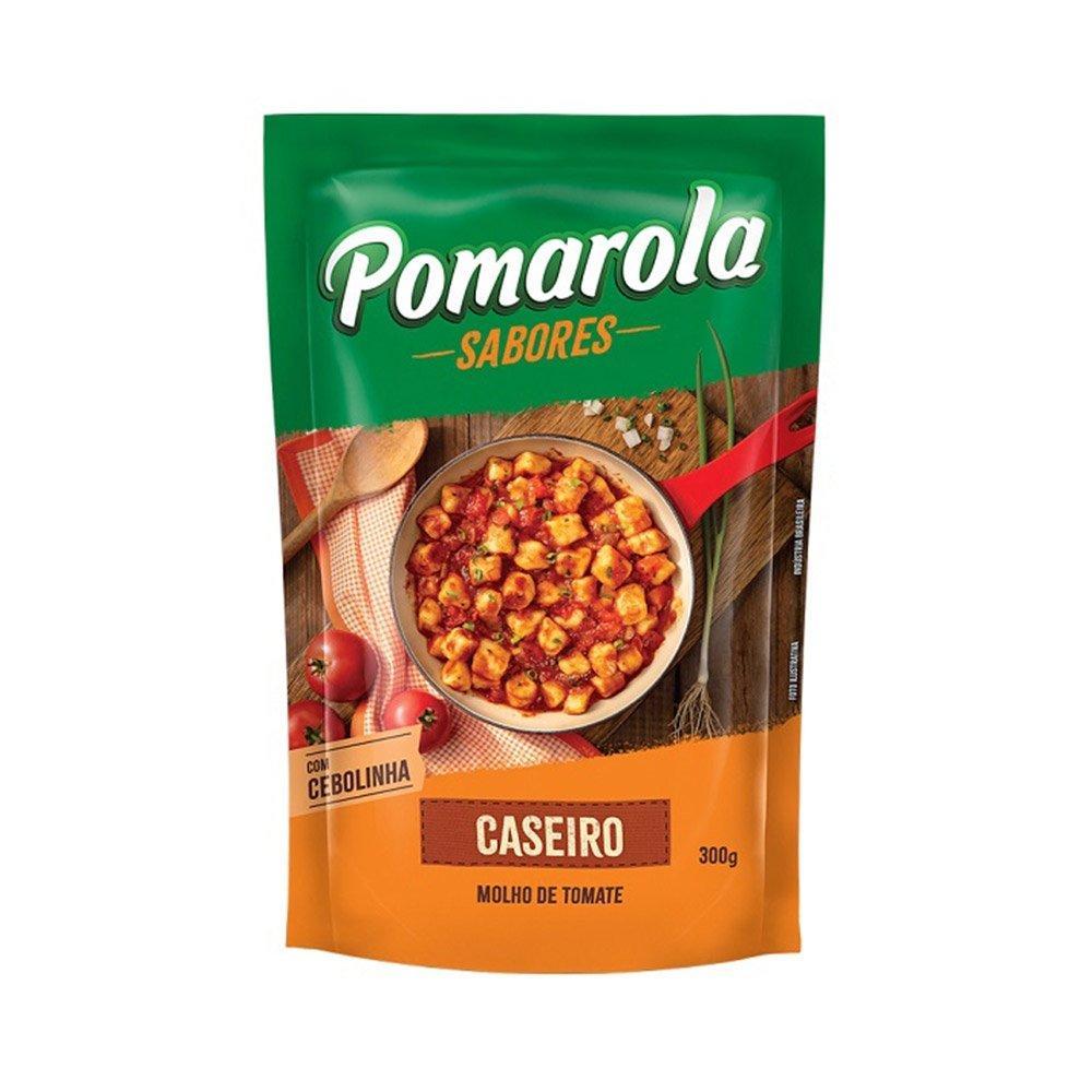 Molho de Tomate Pomarola Caseiro Clássico Sachê 300g Embalagem com 24 Unidades