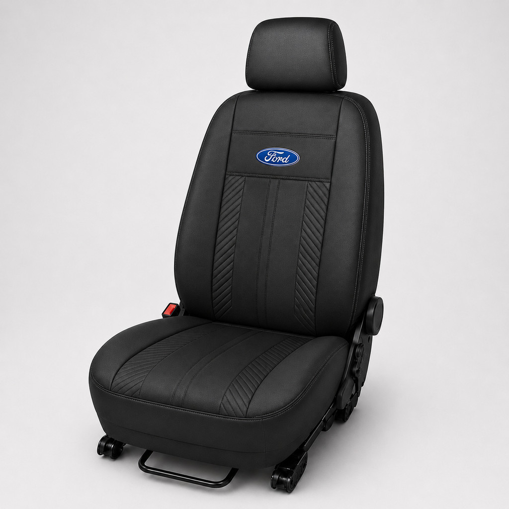 Capa De Banco Automotiva Couro Ecológico Jogo Completo Carro Ford ka Fiesta EcoSport Focus Courier