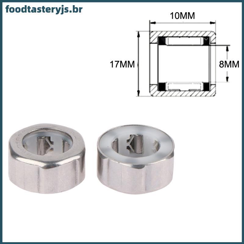 FTTJ 2 Unidades EWC1008 Rolamento De Rolo De Agulha Unidirecional De Aço Inoxidável 10x17x8mm Para Equipamento De Pesca