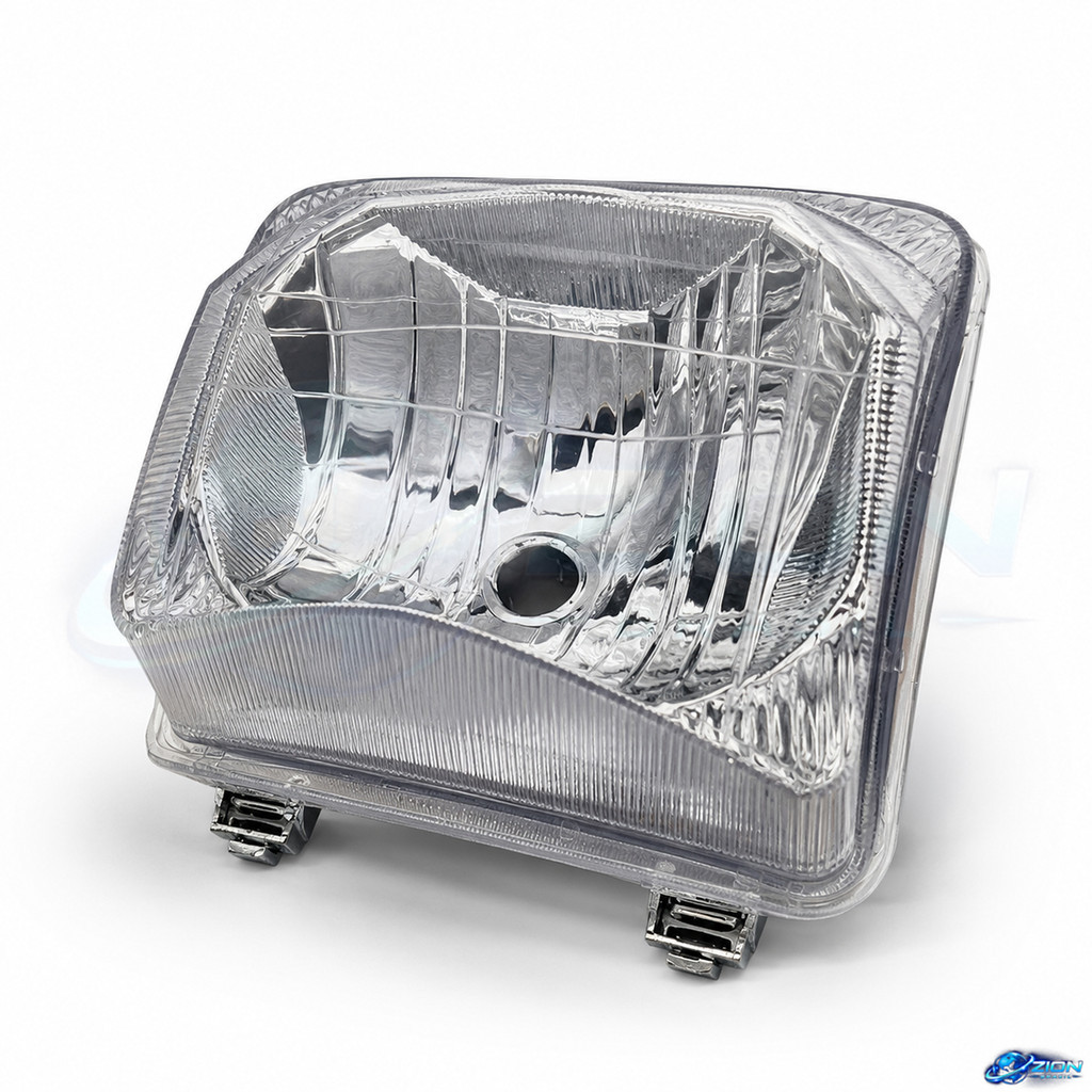 Bloco Optico NXR Bros Farol Moto Dianteiro Lente Transparente Cromado Reposicao Carcaca Honda