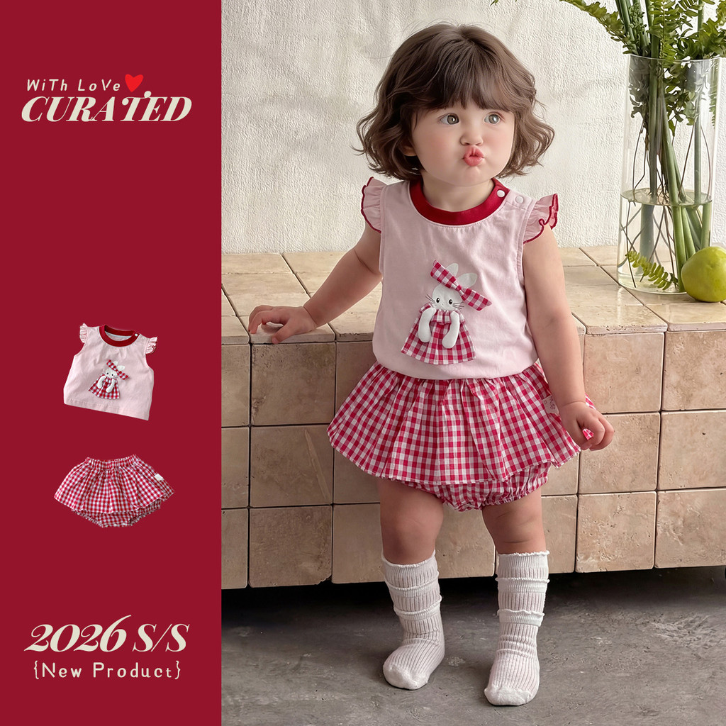 Meninas terno ternos 1o ano de idade meninas terno de duas peças camiseta topos saias bebê menina moda bebê verã