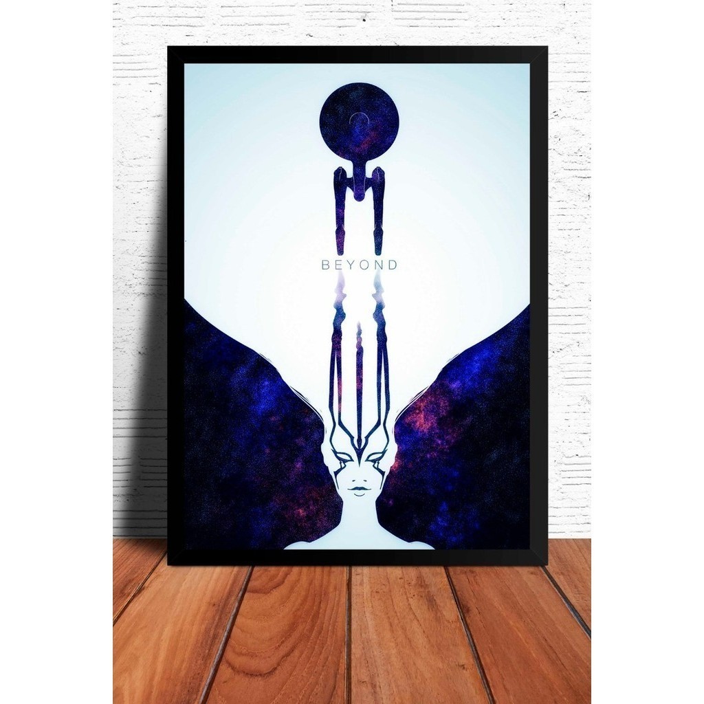 Quadro Decorativo Star Trek Ilustracion Beyond Arte Animes Filmes Bandas Decoração Parede