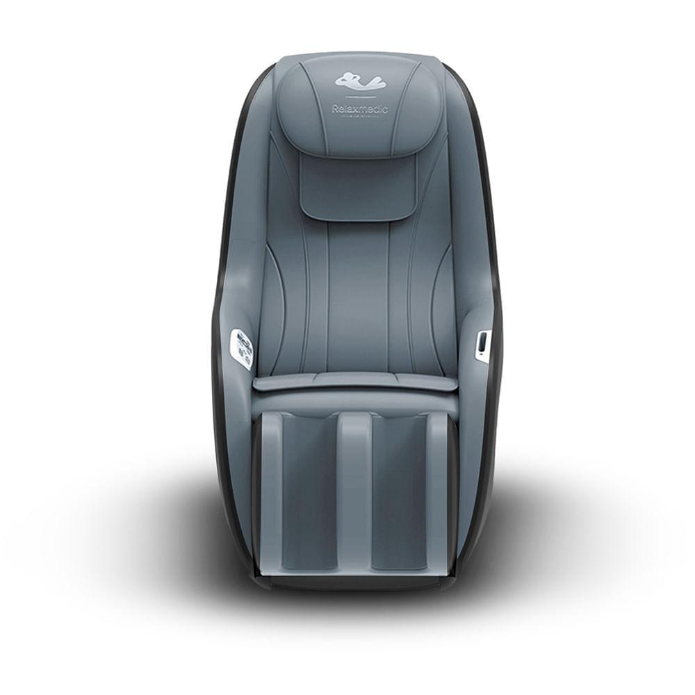 Poltrona Massageadora 3d Shiatsu Gravidade Zero Preta e Cinza - Relaxmedic