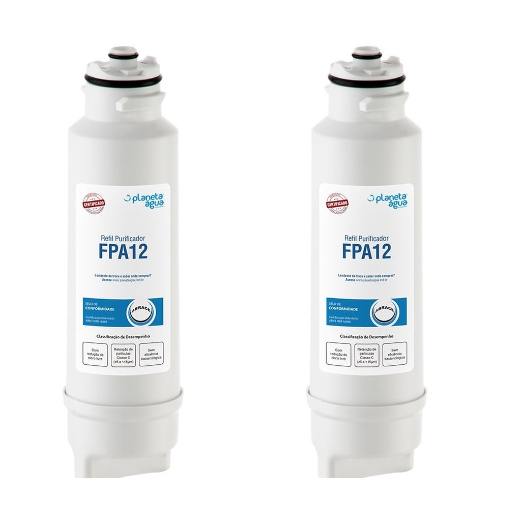 Kit 2 Refis FPA 12 cód 1160A comp. Eletrolux PA20G, PA25G, PA30G e PA40G.