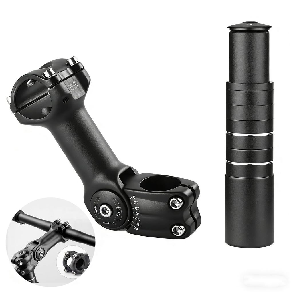 Extensor de Guidão Liga de Alumínio 28,6mm Elevador Prolongador para Mesa de Guidão Bike