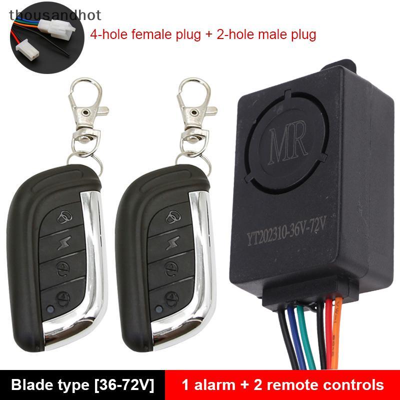 Scooter Elétrico Inteligente Bicicleta Segurança Anti Perdido Detector De Controle Remoto Alarme 36V-72V 125dB E-Bike Si