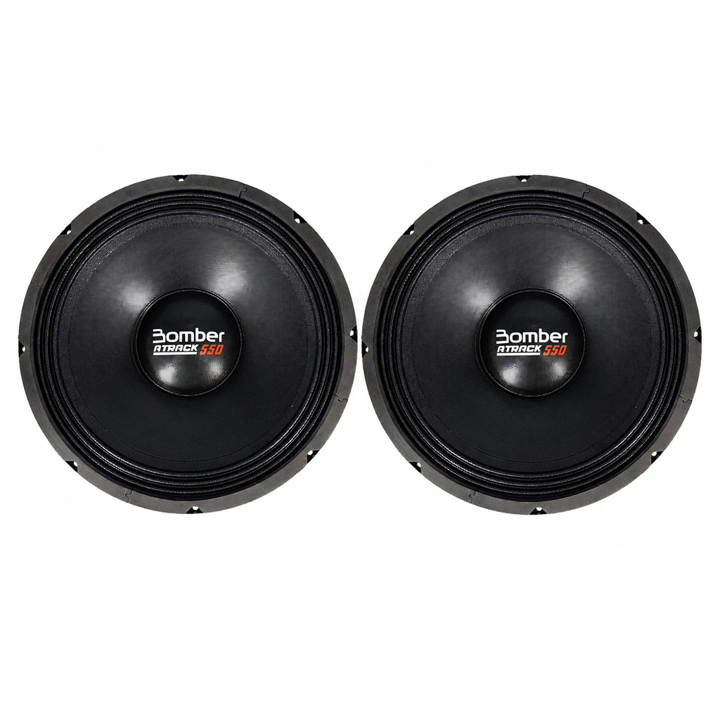 KIT 2 ALTO FALANTE WOOFER BOMBER ATRACK 12" 550 RMS 4 OHMS