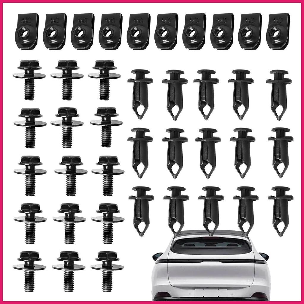 Clipes De Pára-Choques Motor Do Carro Sob Capa Respingo Escudo Guarda Corpo Parafusos Retentor Ferragem Automotiva terki