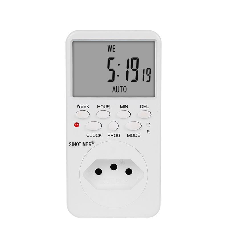 Timer Temporizador Programável SINOTIMER TM519 BR 16A NFe