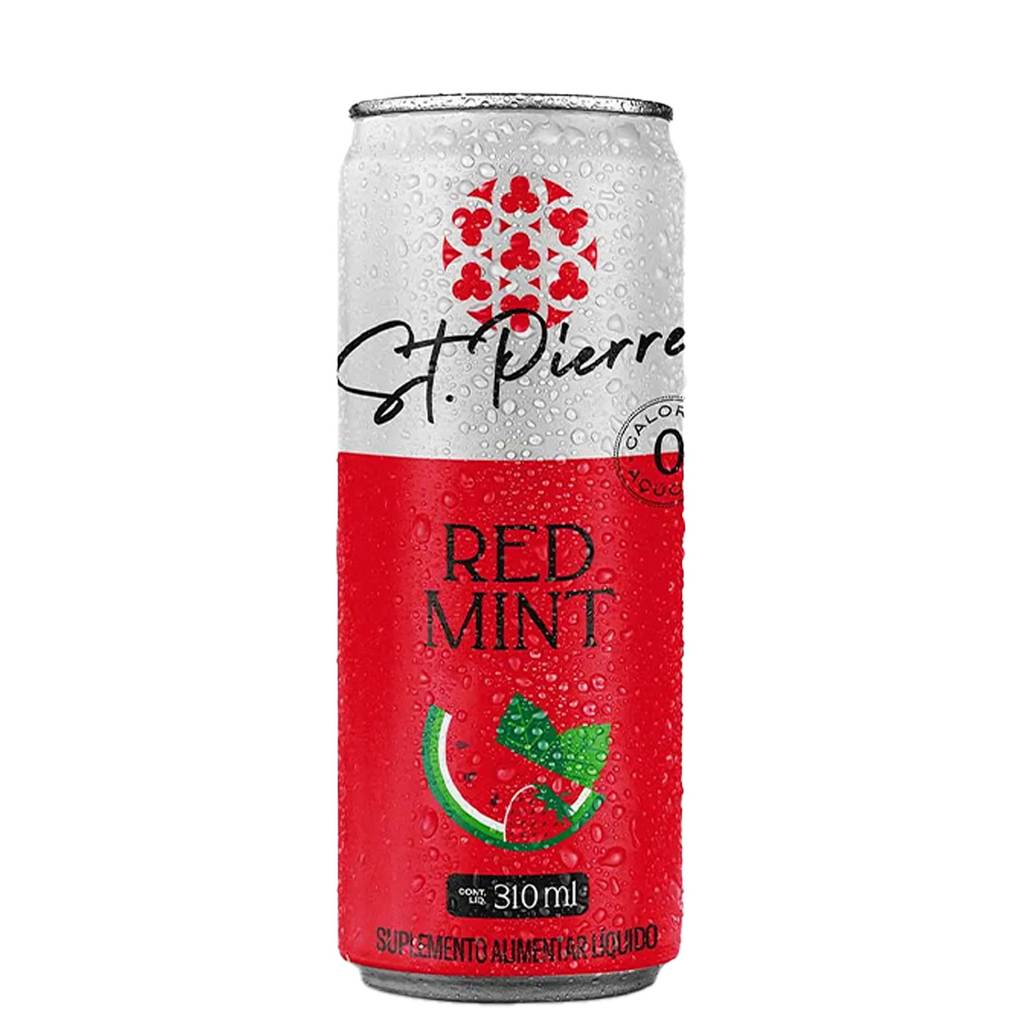 Refrigerante St. Pierre Red Mint Zero Açúcar Lata 310ml