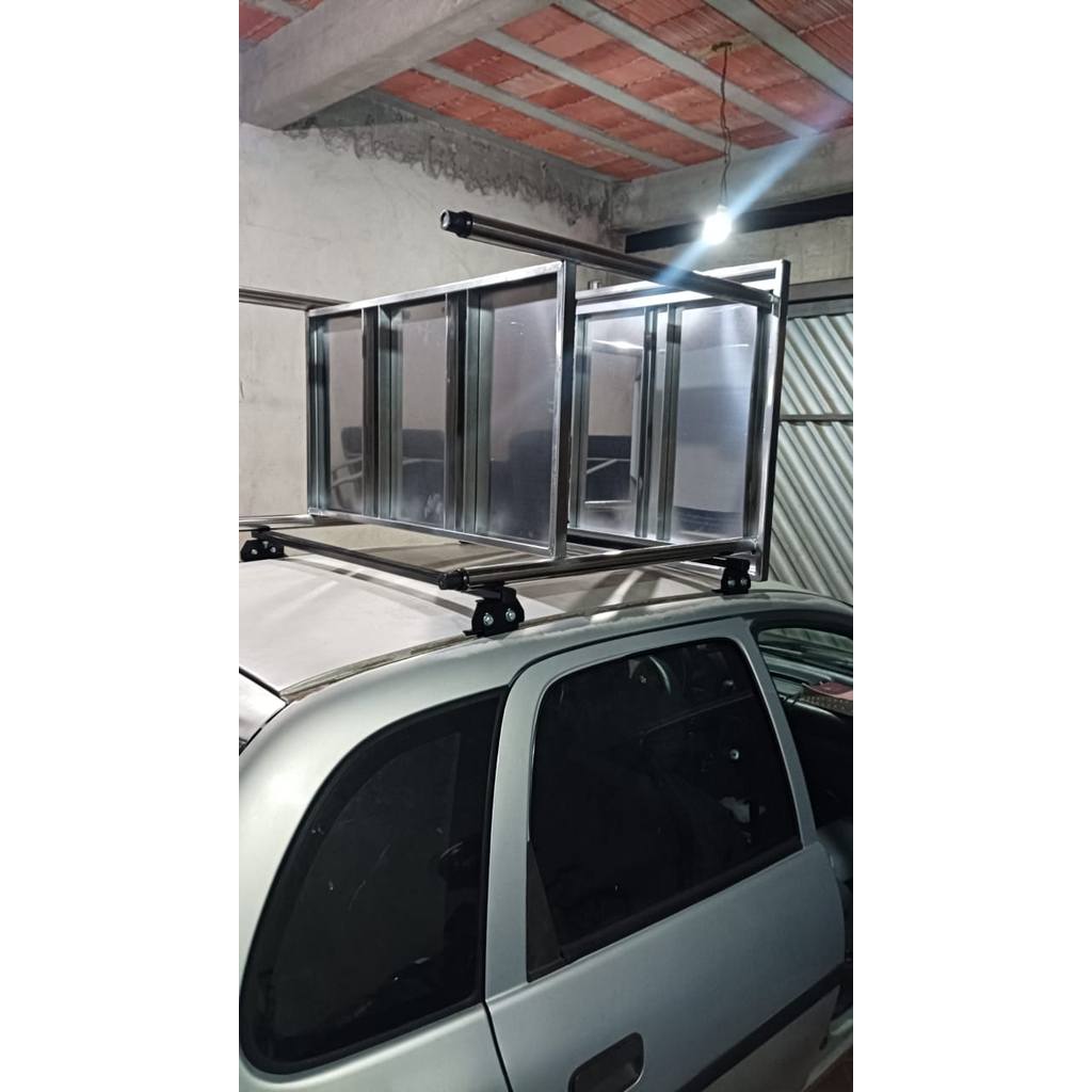 Rack de Teto Universal ONE Friso Preto GM Corsa Wind 4 pts — imagem 2 de 2