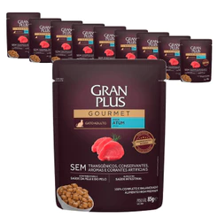 Ração Úmida GranPlus Sache Gato Adulto Atum 85g - KIT 10 unids.
