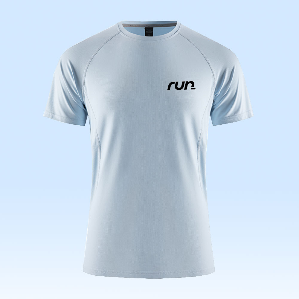 Esportes E Lazer Versátil Masculino Fino Gelo Seda Secagem Rápida Camisa De Manga Curta
