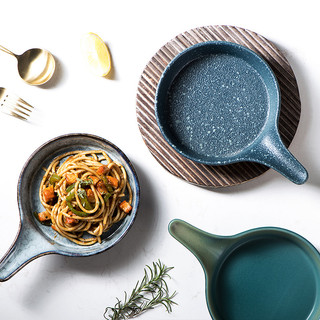 Assadeira de arroz cozido estilo japonês com alça, cerâmica doméstica, criativa, forno especial, salada de frutas, queij