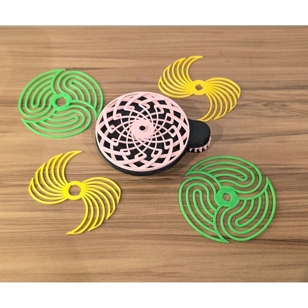 Brinquedo Giratório Fidget Spinner Design Moderno Impressão 3D Antiestresse Ansiedade