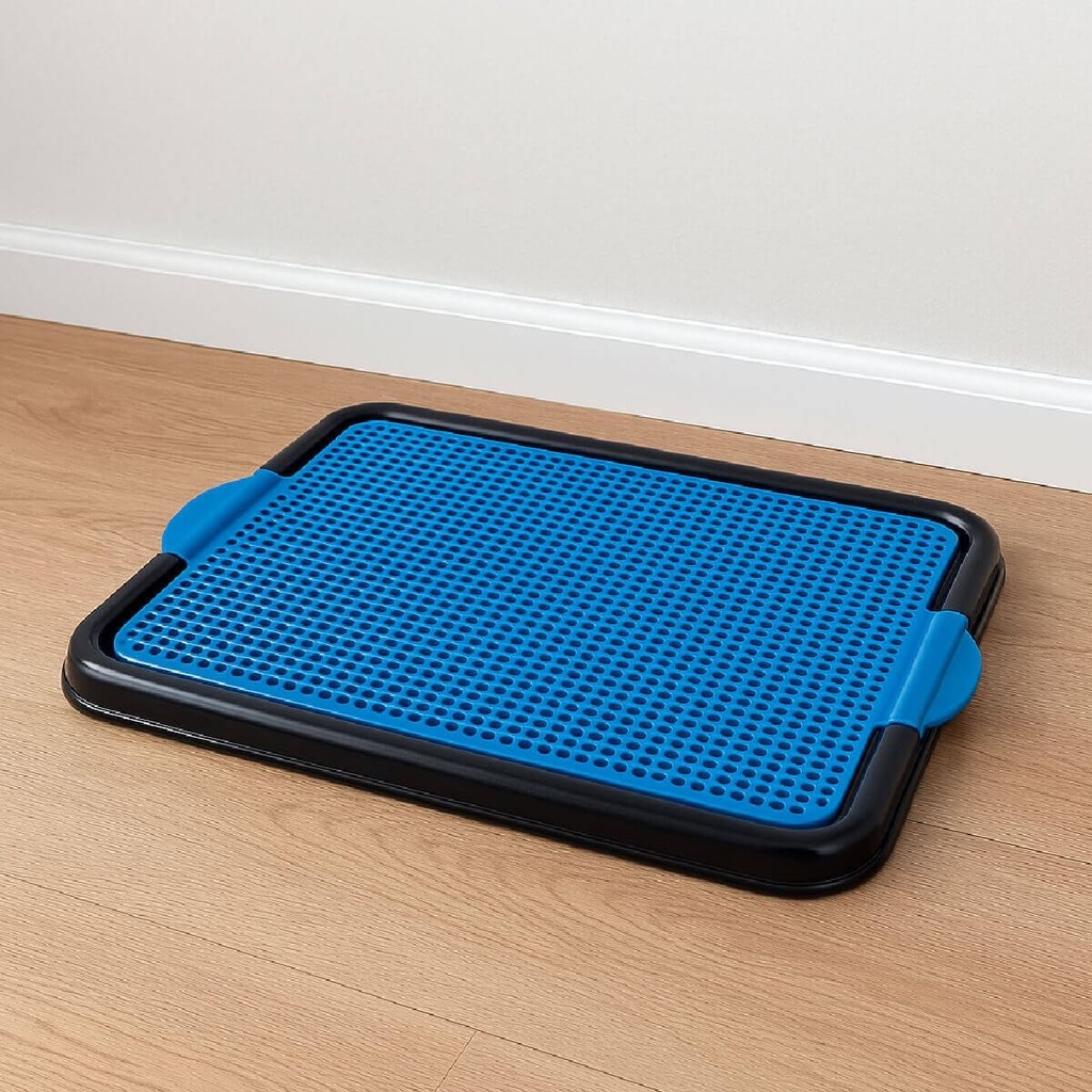 Sanitário Canino Com Grade Tapete Higiênico Pet Educador Xixi Lavável 57cm