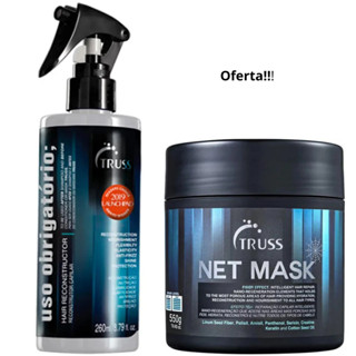Kit Uso Obrigatório Truss Reconstrutror 260ml e Máscara 550g Reconstrução Para Cabelos Danificados em Oferta na Shopee