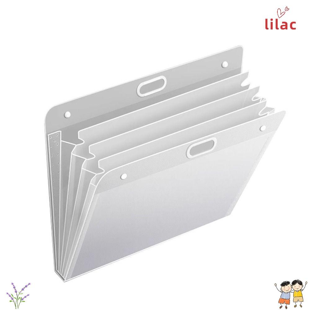 Pasta De Arquivo LILAC , Saco De Armazenamento De Papel De Pintura A2/A3/A4 De Quatro Camadas , Organizador 4K/8K/16K À