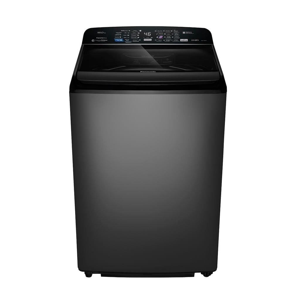 Máquina de Lavar Roupas 18Kg Panasonic NA-F180P7T Smartsense | Painel Digital, Cesto Inox,...