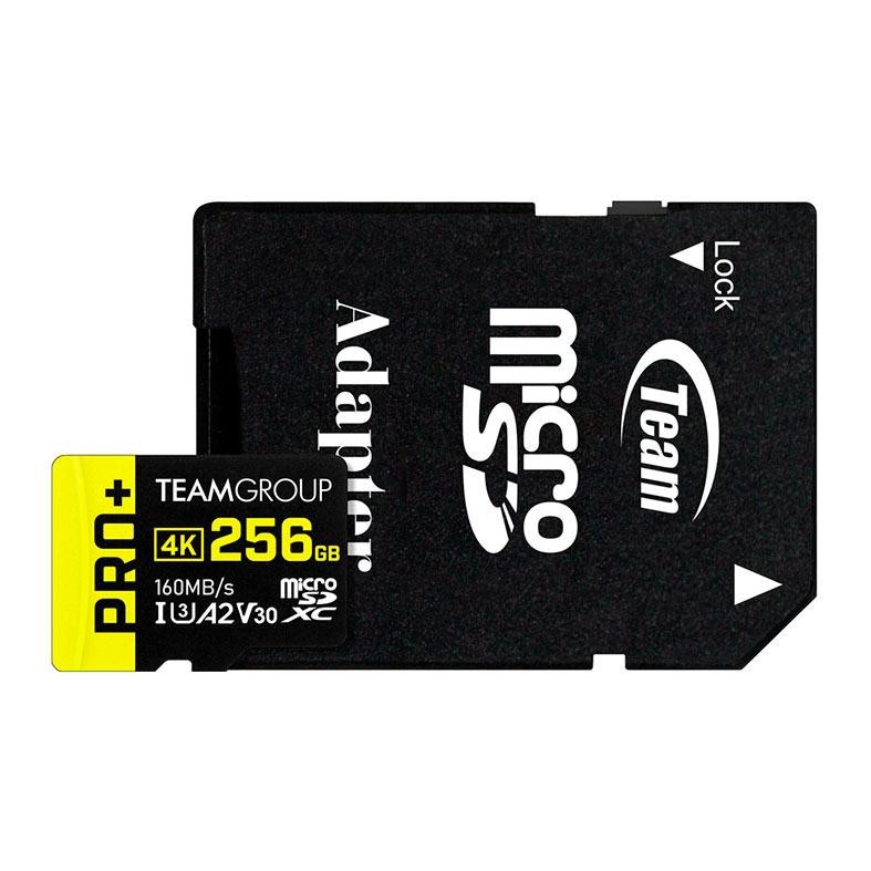 Cartao de Memoria Team Group A2 Pro Plus, 256GB, MicroSDXC, UHS-I, V30, TPPMSDX256GIA2V3003 em Oferta na Shopee