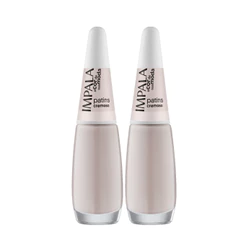 Kit 2 Esmalte Impala A Cor Da Moda Patins Cremoso Manicure