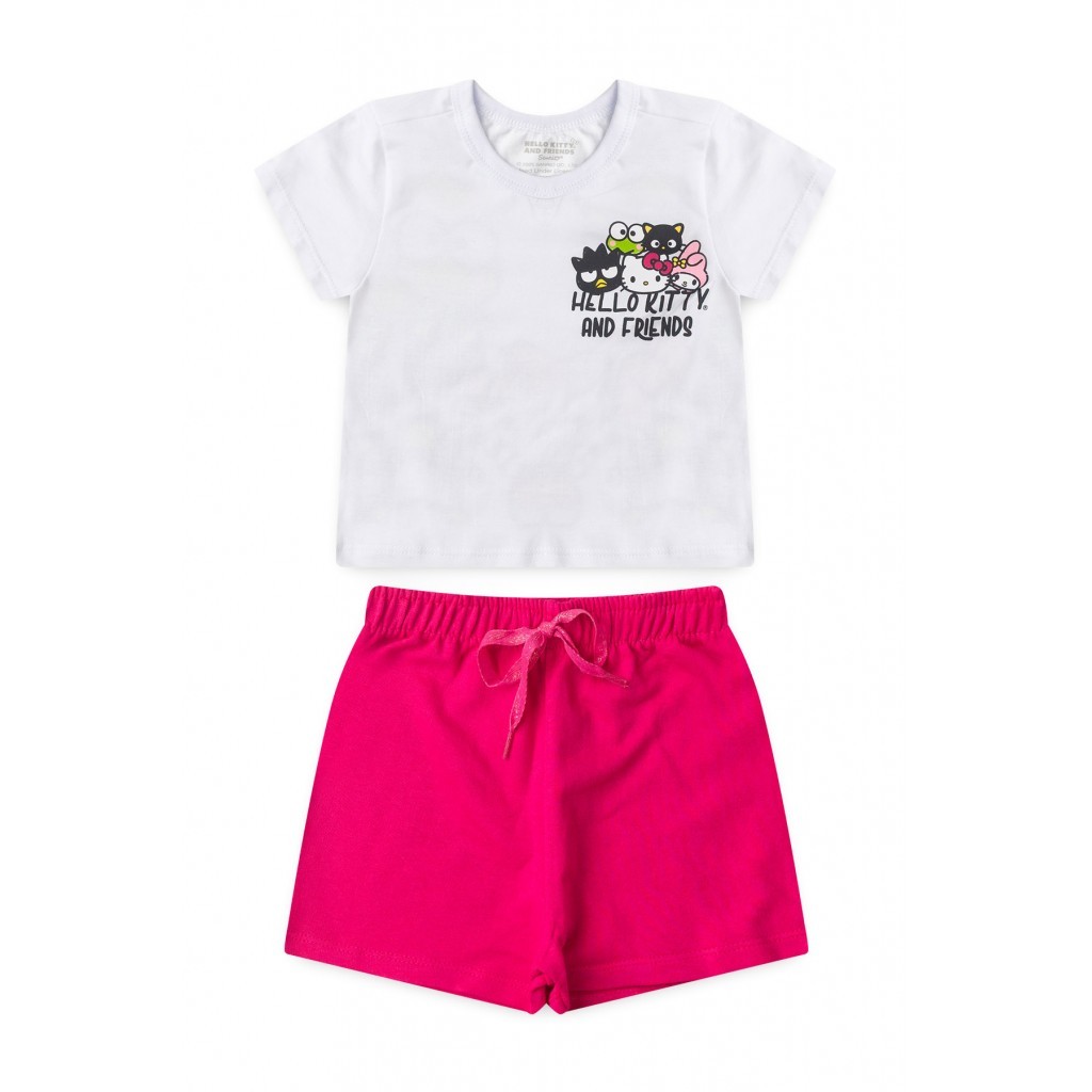 Conjunto Feminino Infantil Companheiros Para A Vida - Hello Kitty em Oferta na Shopee