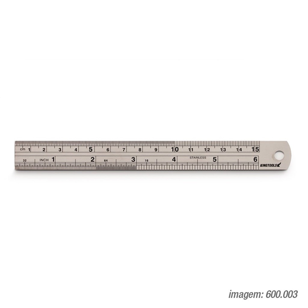 Escala De Aço Inox 150mm6" KINGTOOLS - 600.003 em Oferta na Shopee