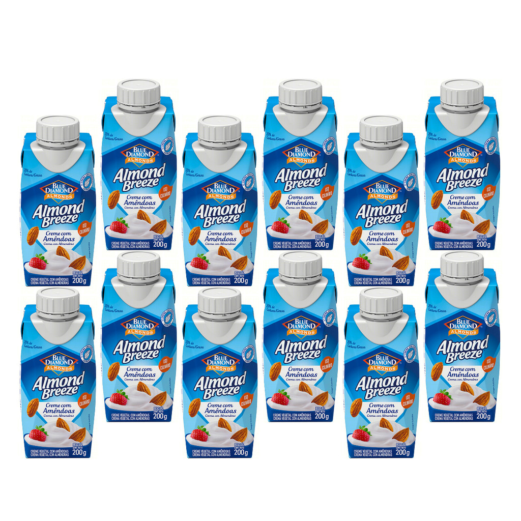 Kit 12 Creme de Amêndoas Almond Breeze 200g em Oferta na Shopee