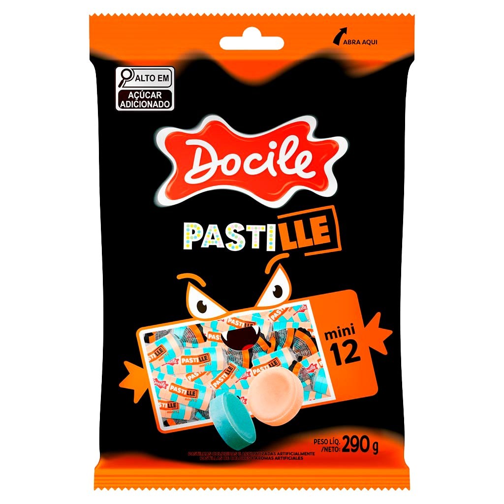 Pastilha Mini 12 Pastille Halloween 290g - Docile