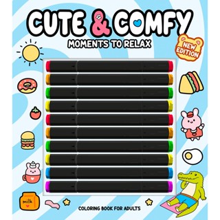 Cute & Comfy New Edition 02 - Livro de Colorir Adulto - Moments Relax em Oferta na Shopee