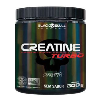 Creatina Monoidratada - Creatine Turbo 300g - Black Skull em Oferta na Shopee