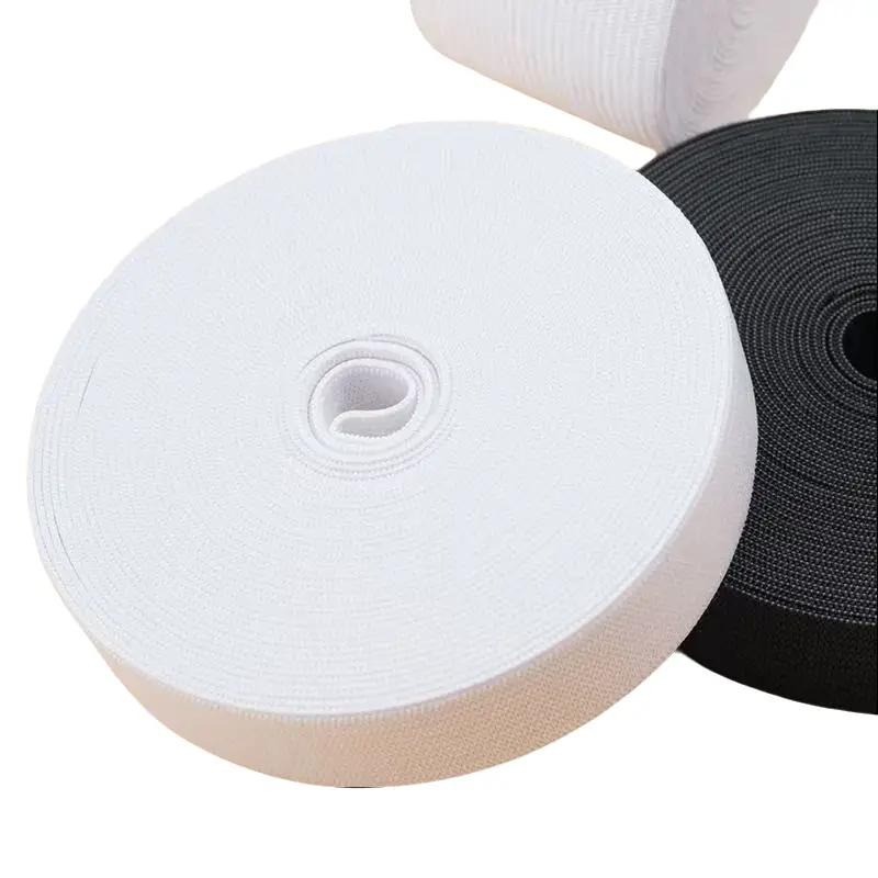 1 CAIXA  Elastico Chato Crochet Liso Branco Coscura 15MM/20MM/25MM/30MM/35MM/40MM/50MM X 25metro