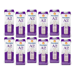 Kit 12 Leite UHT Semidesnatado A2 Piracanjuba 1L