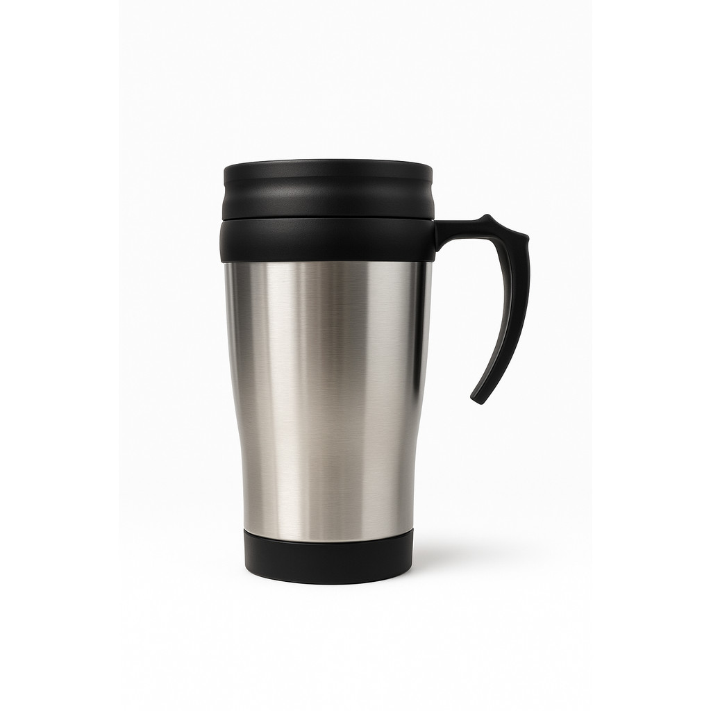 Caneca Térmica Inox com Tampa e Alça Quente e Frio 380ml