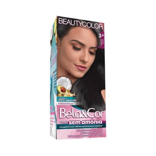 Coloração Bela&Cor Sem Amônia 3.0 Castanho Escuro em Oferta na Shopee