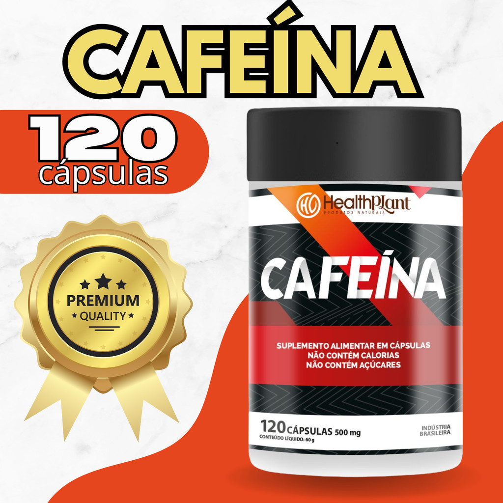 Cafeína 200mg Extra Forte Termogenico Acelera Metabolismo - Pote com 120 Cápsulas em Oferta na Shopee