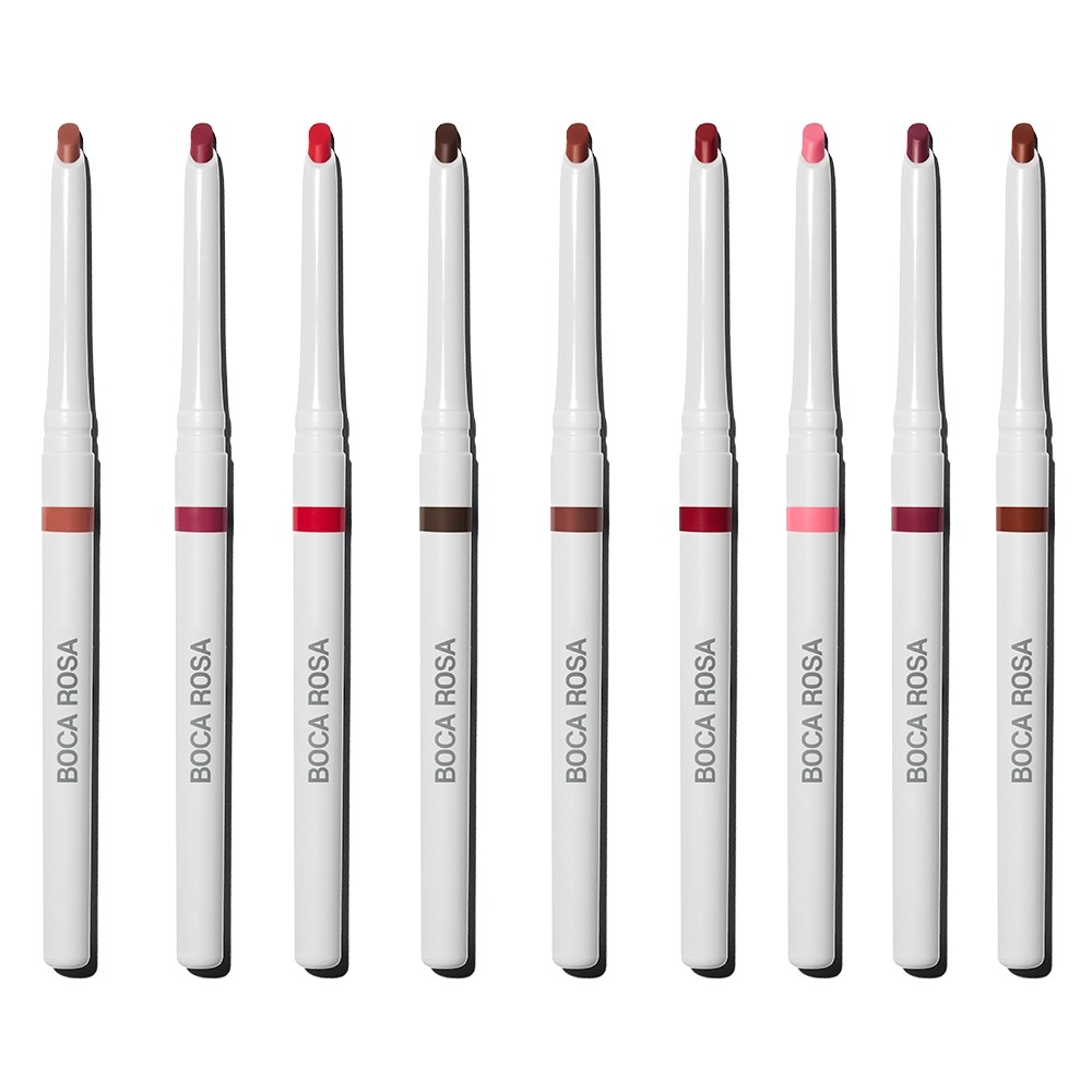 Contorno Labial Boca Rosa Lápis De Boca Retrátil Ponta Chanfrada Cremoso À Prova Dágua
